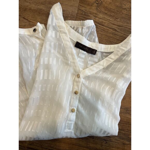 The Limited Gold Button Blouse - Picture 3 of 3